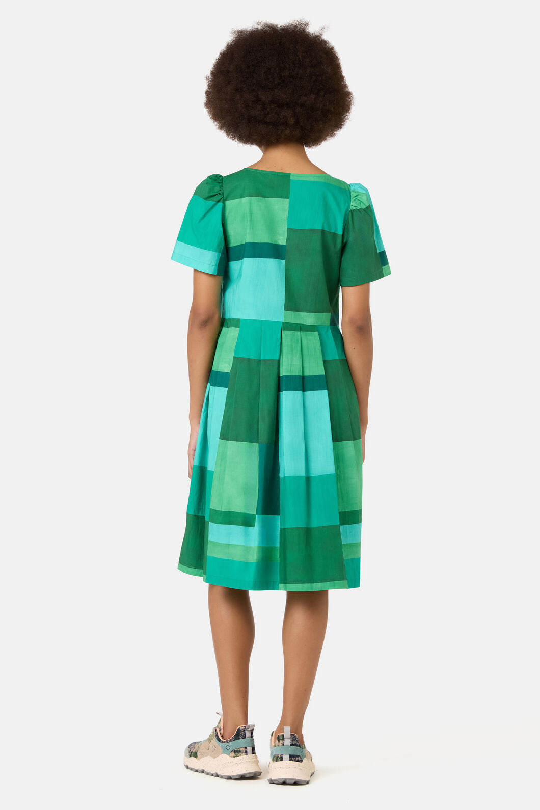 Gorman NZ - Petal Patch Check Sadie Dress - print