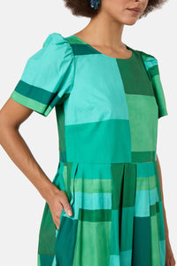 Gorman NZ - Petal Patch Check Sadie Dress - print