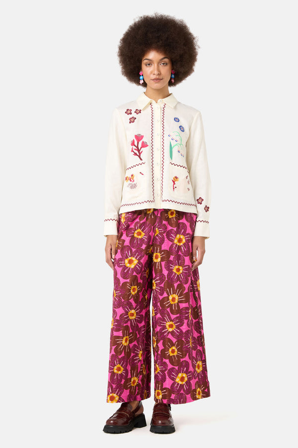 Gorman NZ - Sanctuary Embroidered Shirt - cream