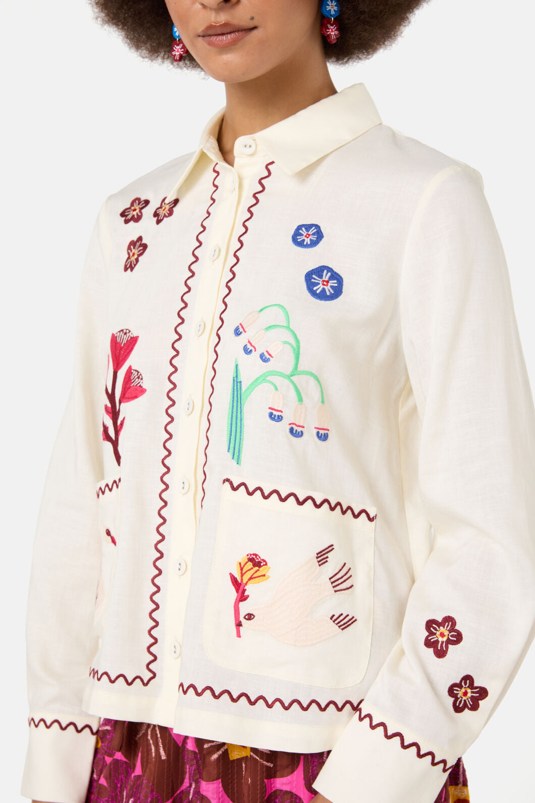 Gorman NZ - Sanctuary Embroidered Shirt - cream