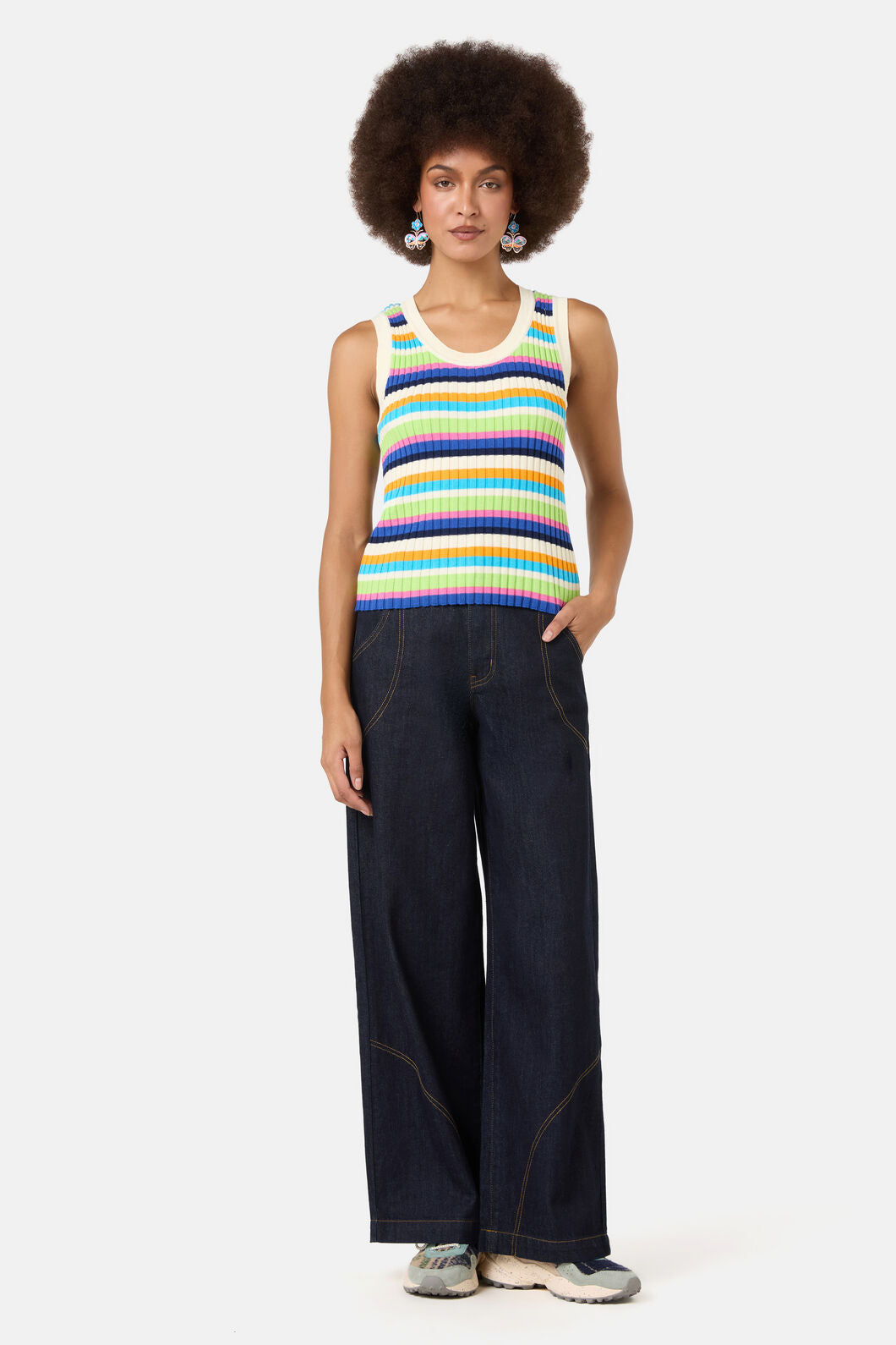 Gorman NZ - Sanctuary Stripe Knit Tank - multi