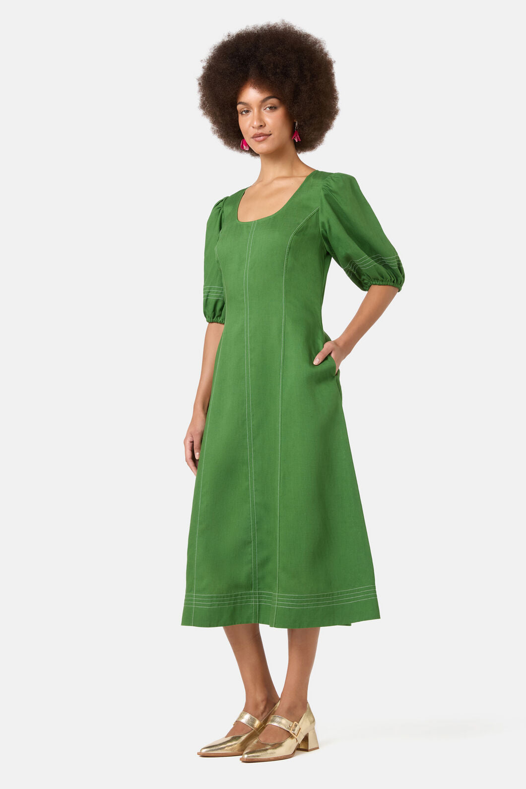 Gorman NZ - Cami Midi Dress - green