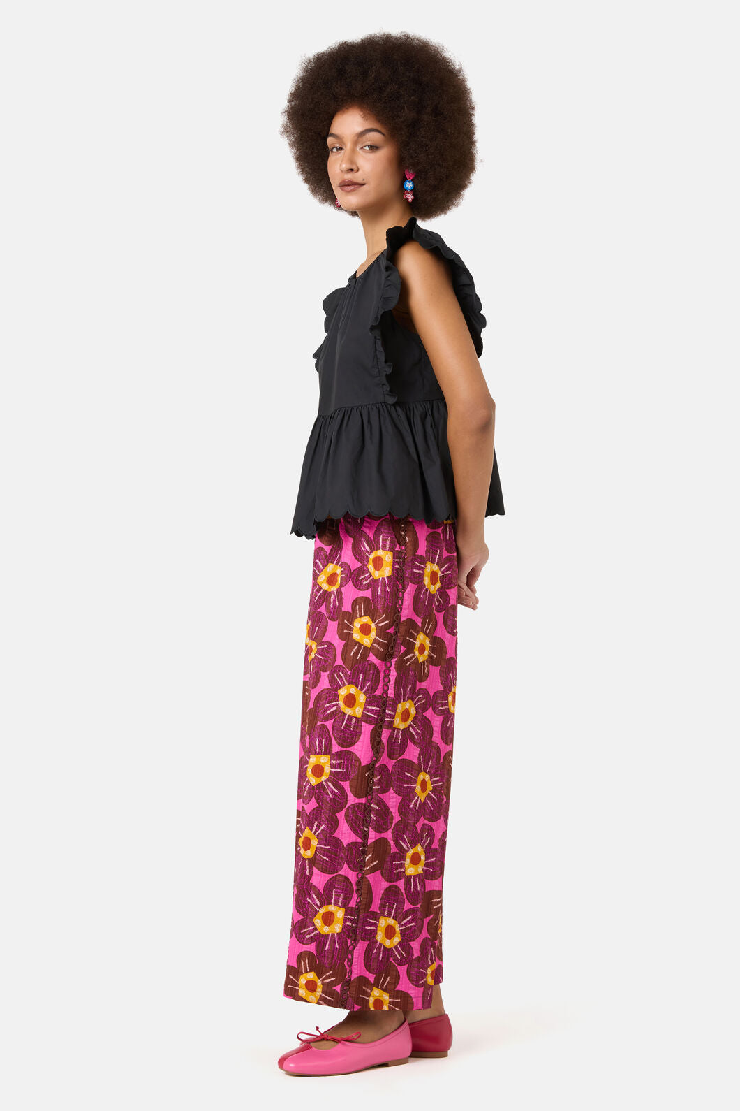 Gorman NZ - Lily Ruffle Top - black