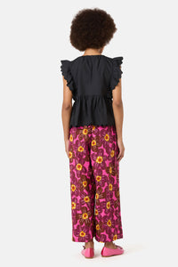 Gorman NZ - Lily Ruffle Top - black