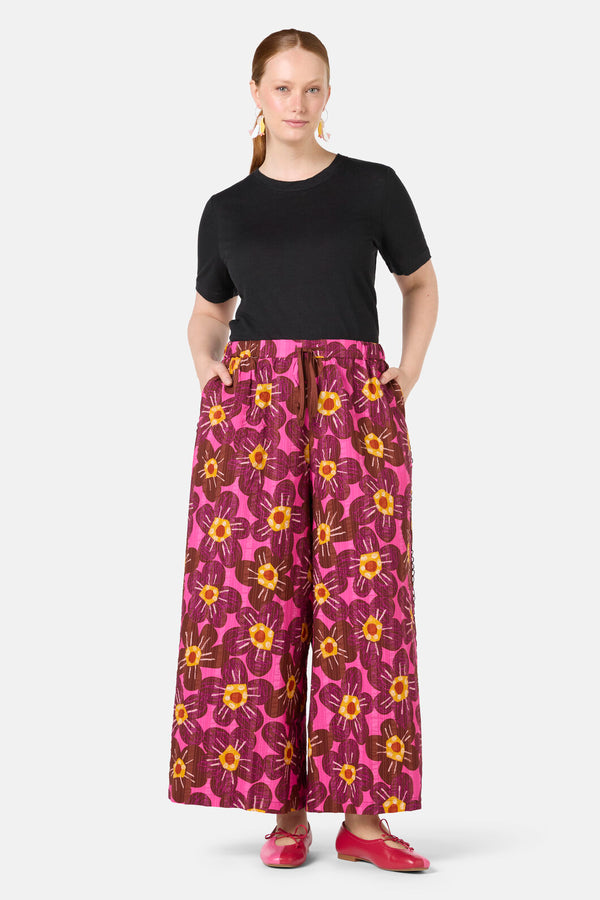 Gorman NZ - Flowerful Seersucker Pant - print