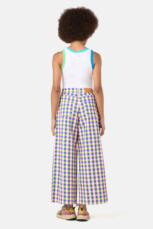 Gorman NZ - Gillian Gingham Denim Culotte - print