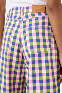 Gorman NZ - Gillian Gingham Denim Culotte - print