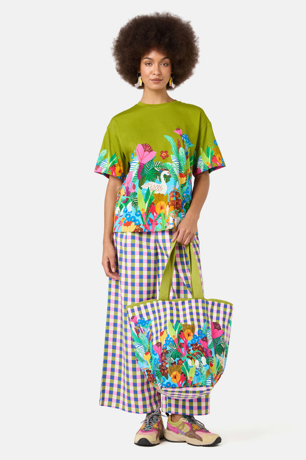 Gorman NZ - Gillian Gingham Denim Culotte - print