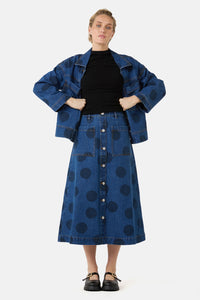 Gorman NZ - On The Dot Denim Skirt - denim