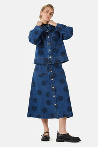 Gorman NZ - On The Dot Denim Skirt - denim