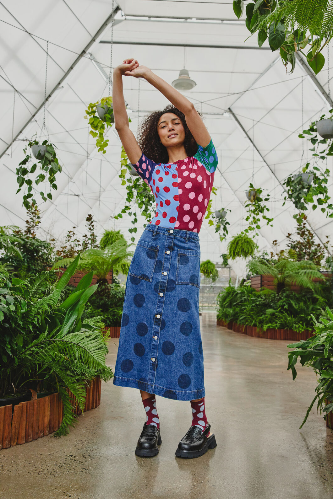 Gorman NZ - On The Dot Denim Skirt - denim
