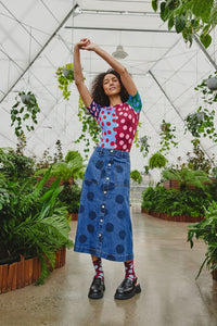 Gorman NZ - On The Dot Denim Skirt - denim