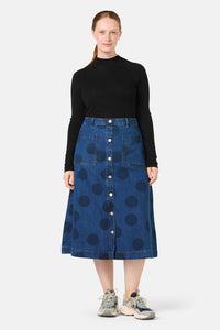 Gorman NZ - On The Dot Denim Skirt - denim
