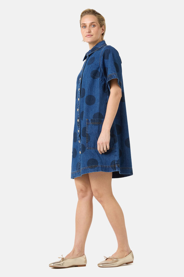 Gorman NZ - On The Dot Denim Dress - denim