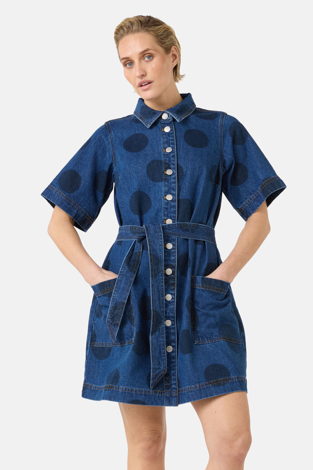 Gorman NZ - On The Dot Denim Dress - denim