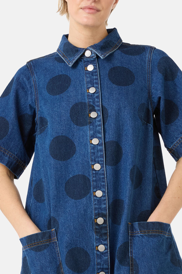 Gorman NZ - On The Dot Denim Dress - denim