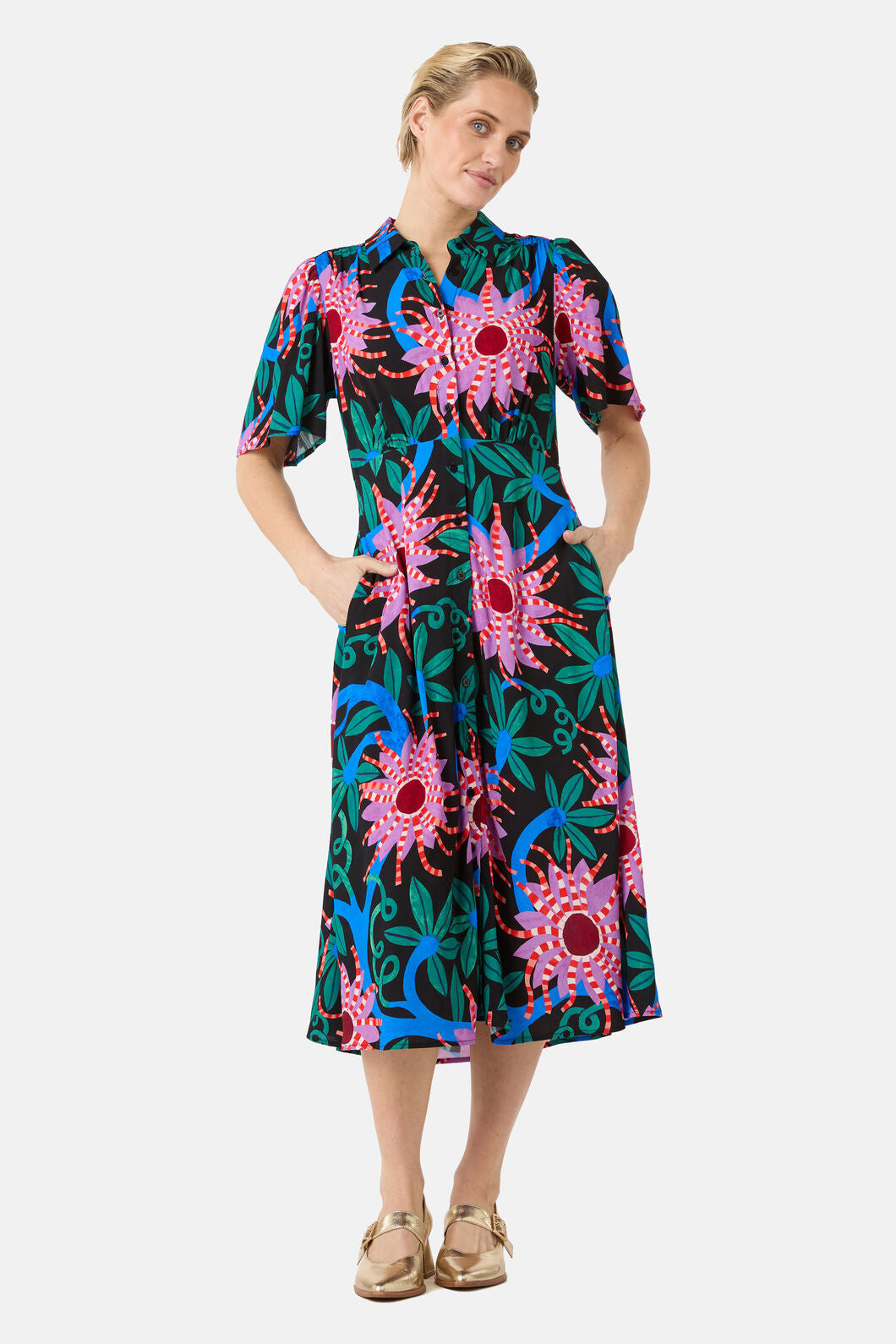 Gorman NZ - Passion Flower Shirt Dress - print