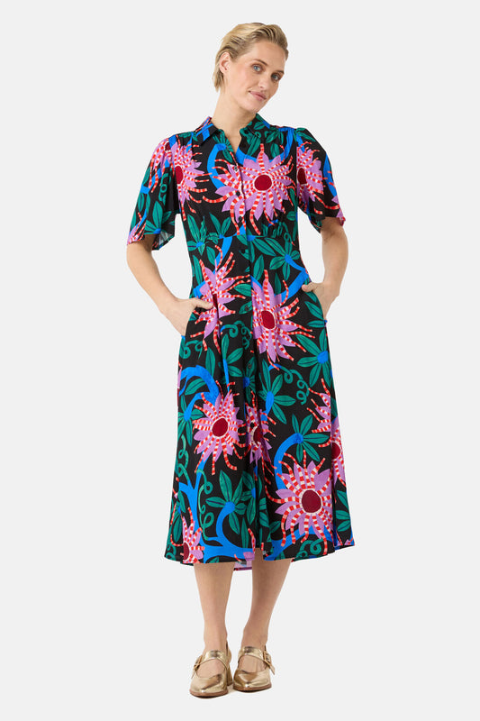 Gorman NZ - Passion Flower Shirt Dress - print