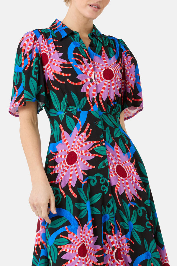 Gorman NZ - Passion Flower Shirt Dress - print