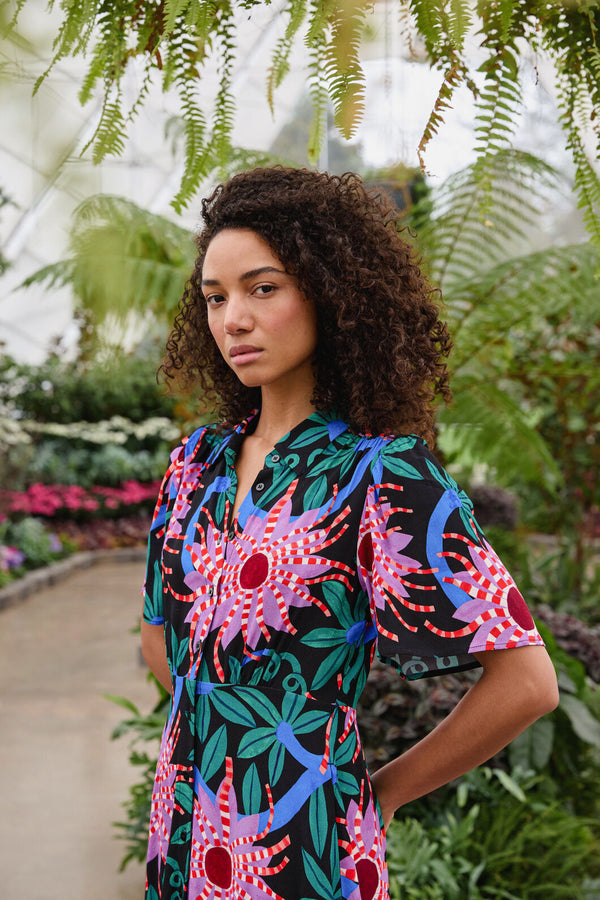 Gorman NZ - Passion Flower Shirt Dress - print