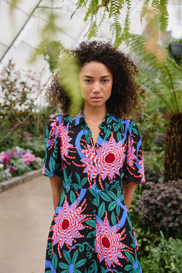 Gorman NZ - Passion Flower Shirt Dress - print