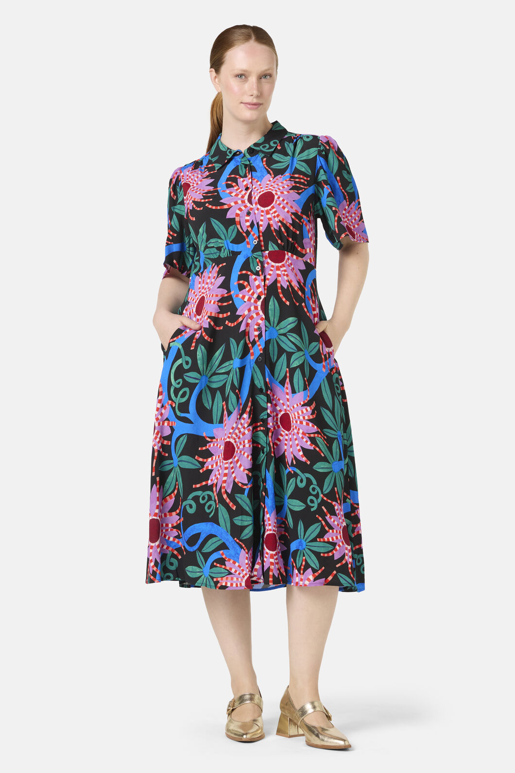 Gorman NZ - Passion Flower Shirt Dress - print