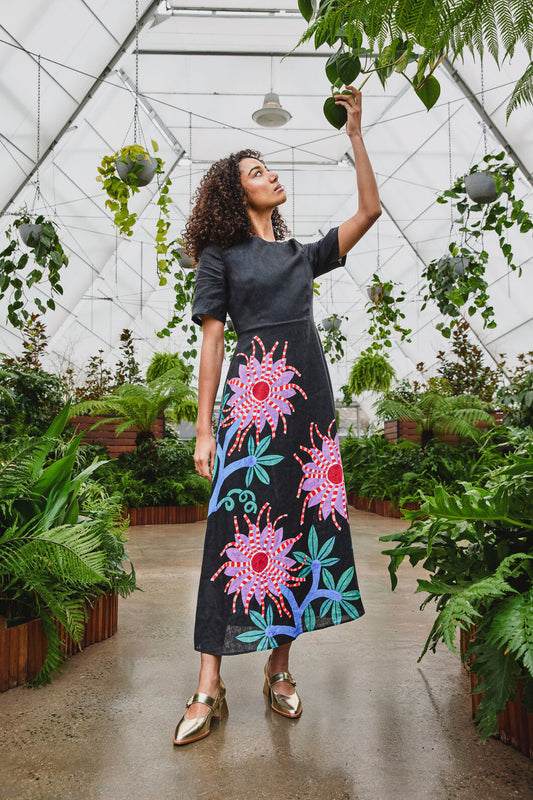 Gorman NZ - Passion Flower Long Dress - print