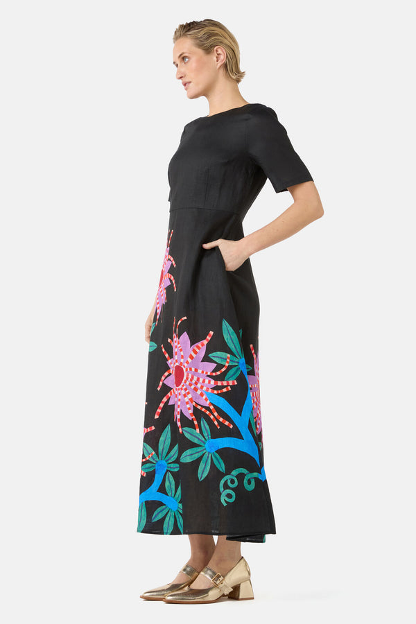 Gorman NZ - Passion Flower Long Dress - print