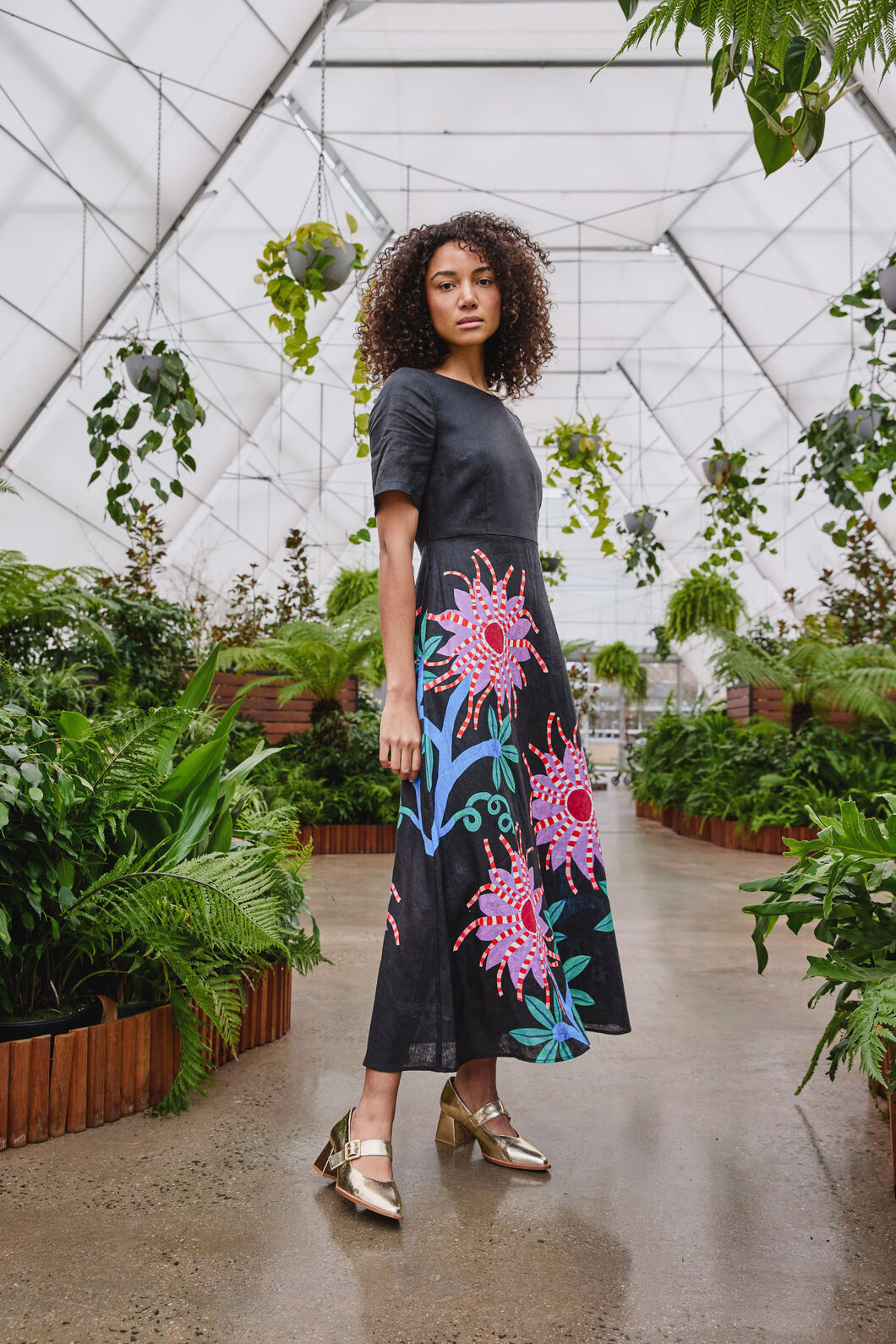 Gorman NZ - Passion Flower Long Dress - print