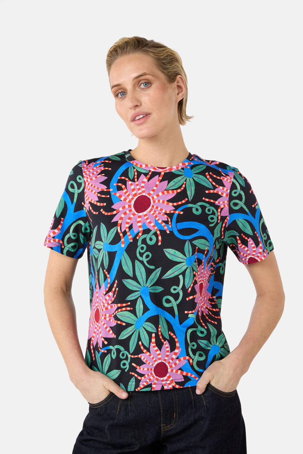 Gorman NZ - Passion Flower Classic Tee - print