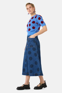 Gorman NZ - On The Dot Knit Top - blue