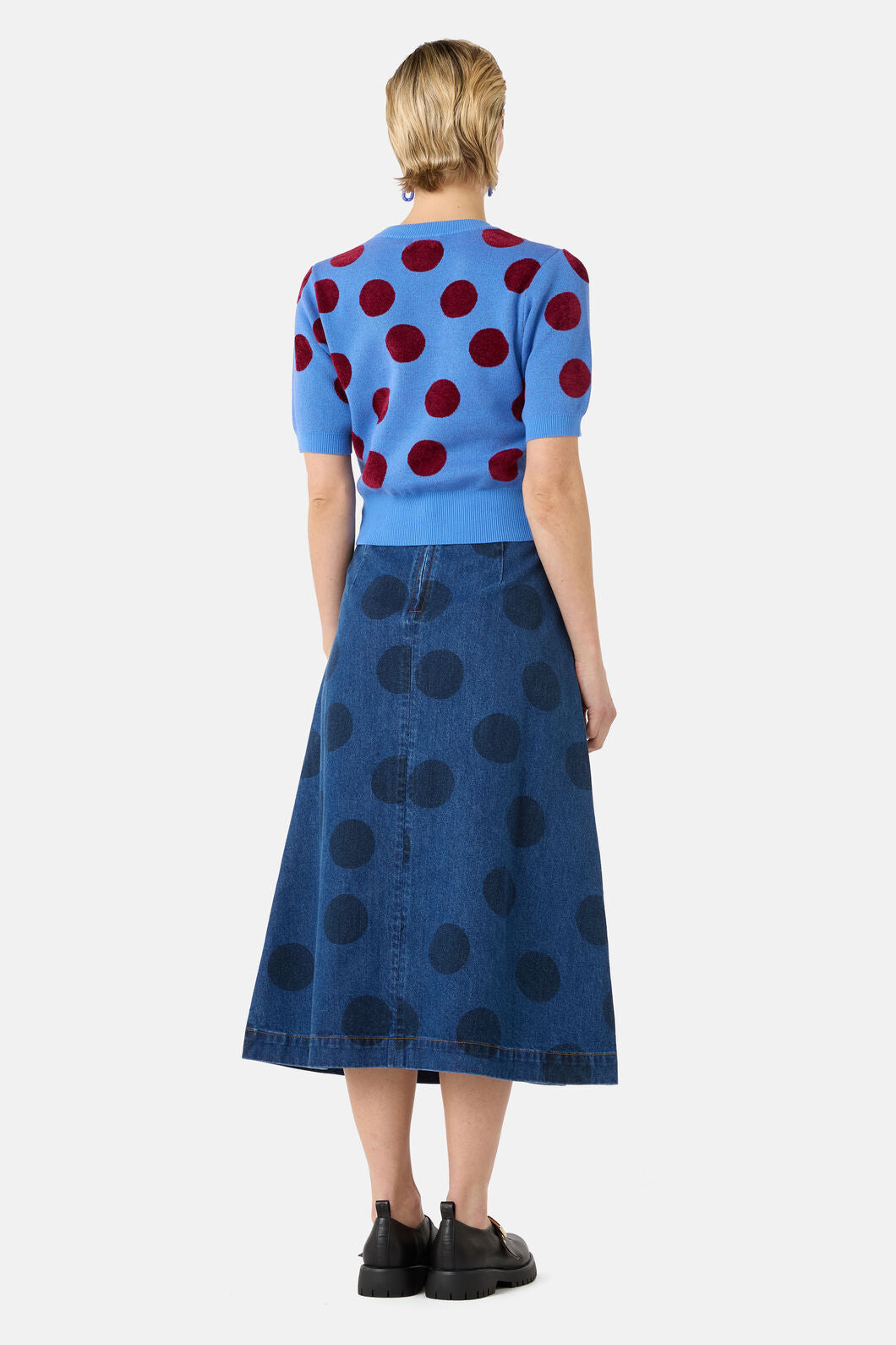 Gorman NZ - On The Dot Knit Top - blue