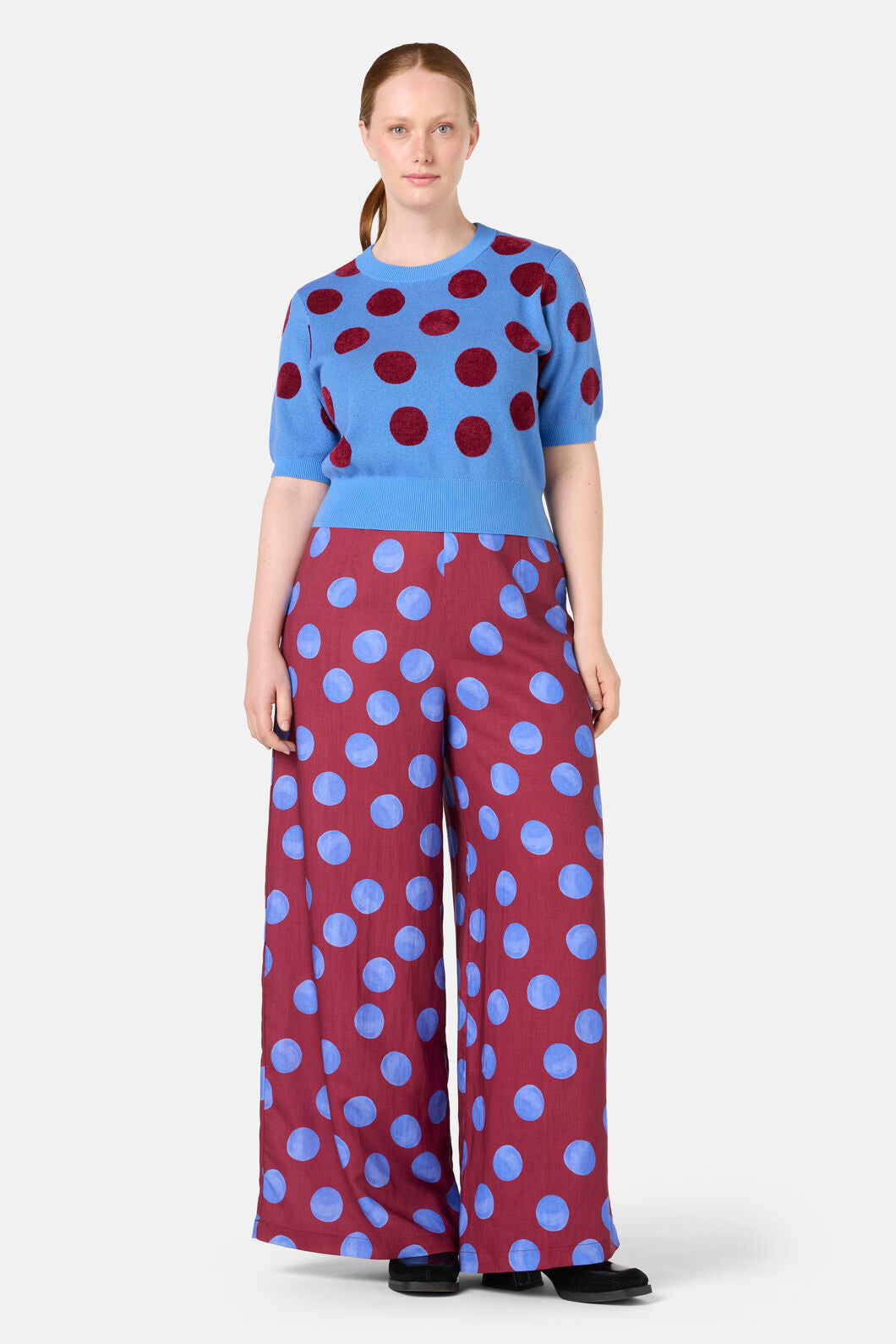 Gorman NZ - On The Dot Knit Top - blue