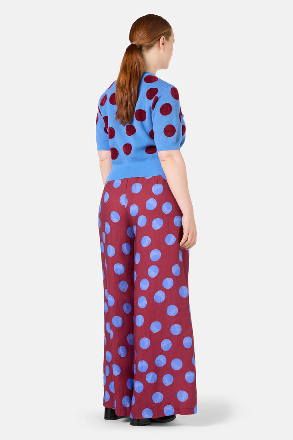 Gorman NZ - On The Dot Knit Top - blue