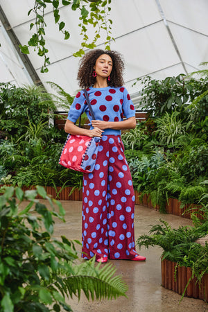 Gorman NZ - On The Dot Wide Pants - wine