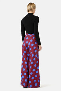 Gorman NZ - On The Dot Wide Pants - wine