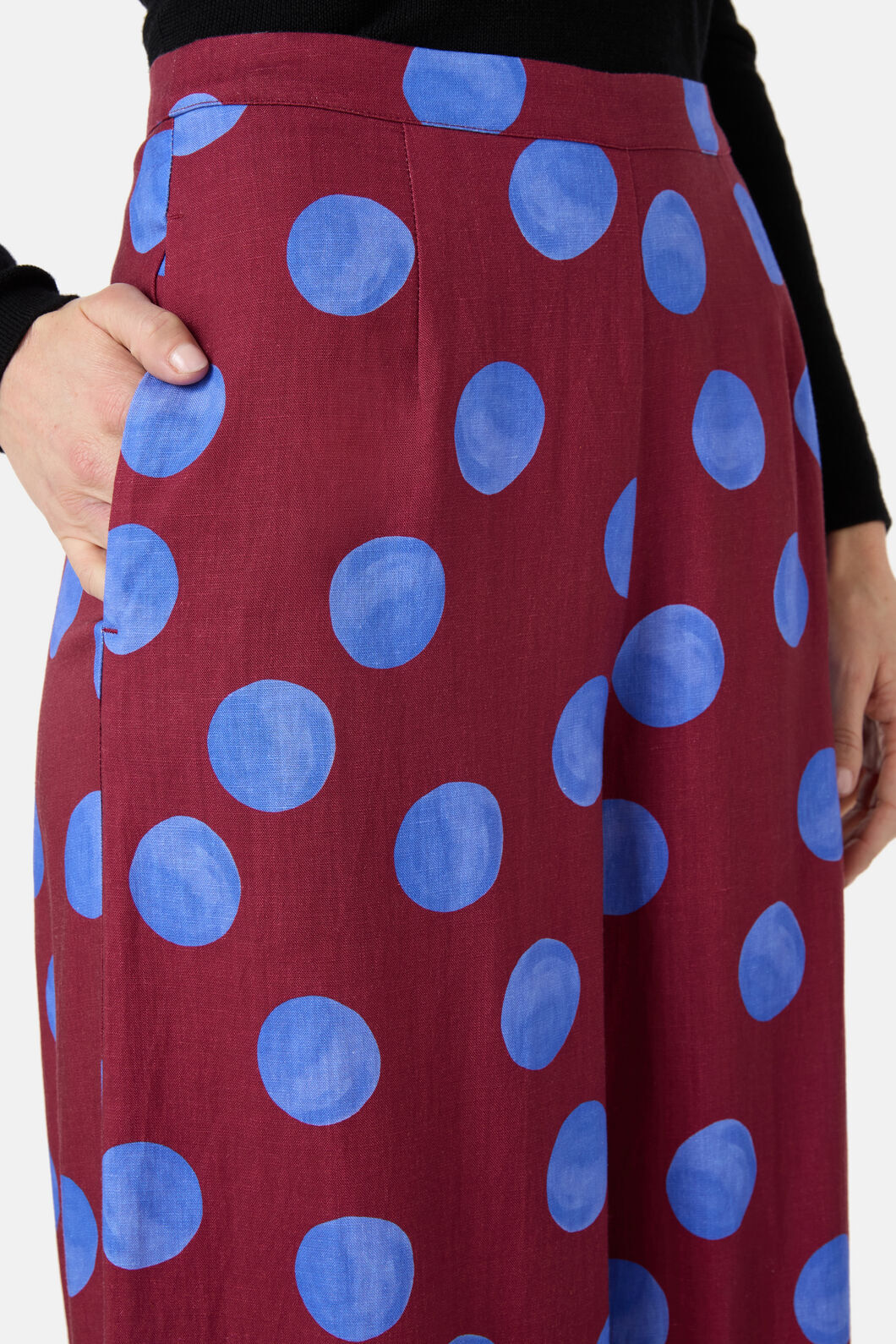 Gorman NZ - On The Dot Wide Pants - wine