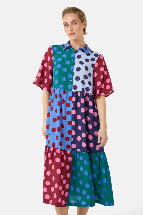 Gorman NZ - On The Dot Spliced Dress - print