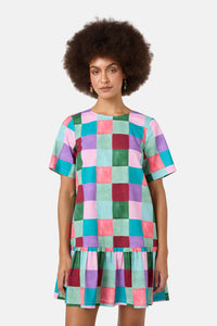 Gorman NZ - Sunspill Check Ruffle Dress - print