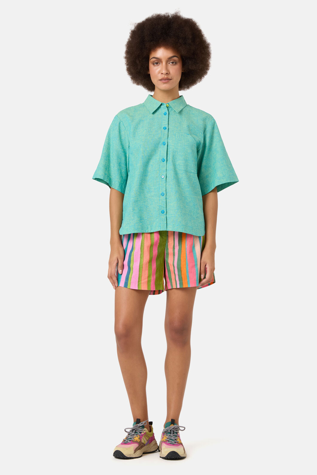 Gorman NZ - Raw Coast Oversized Shirt - turquoise