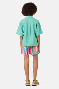 Gorman NZ - Raw Coast Oversized Shirt - turquoise