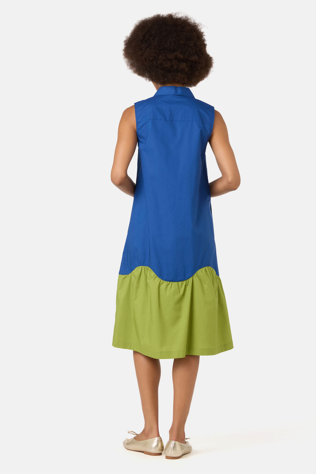 Gorman NZ - Longline Cotton Shirt Dress - navy