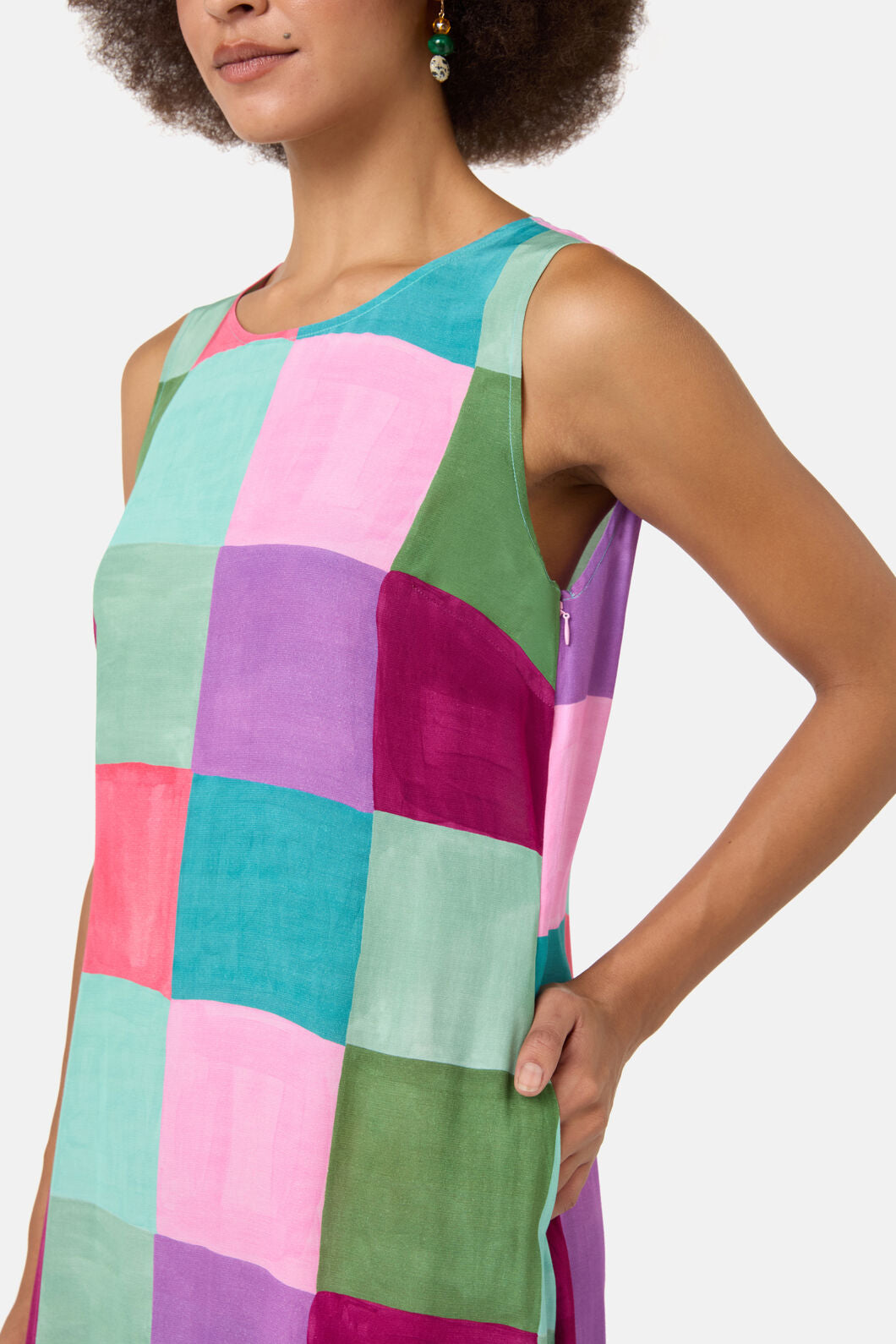 Gorman NZ - Sunspill Check Party Dress - print