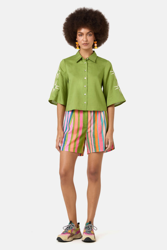 Gorman NZ - Sunspill Embroidered Shirt - green