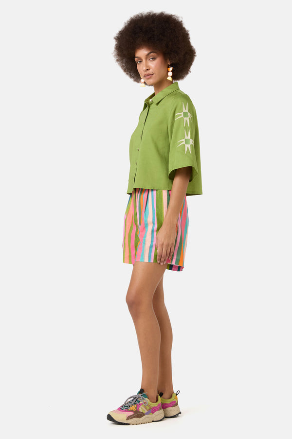 Gorman NZ - Sunspill Embroidered Shirt - green