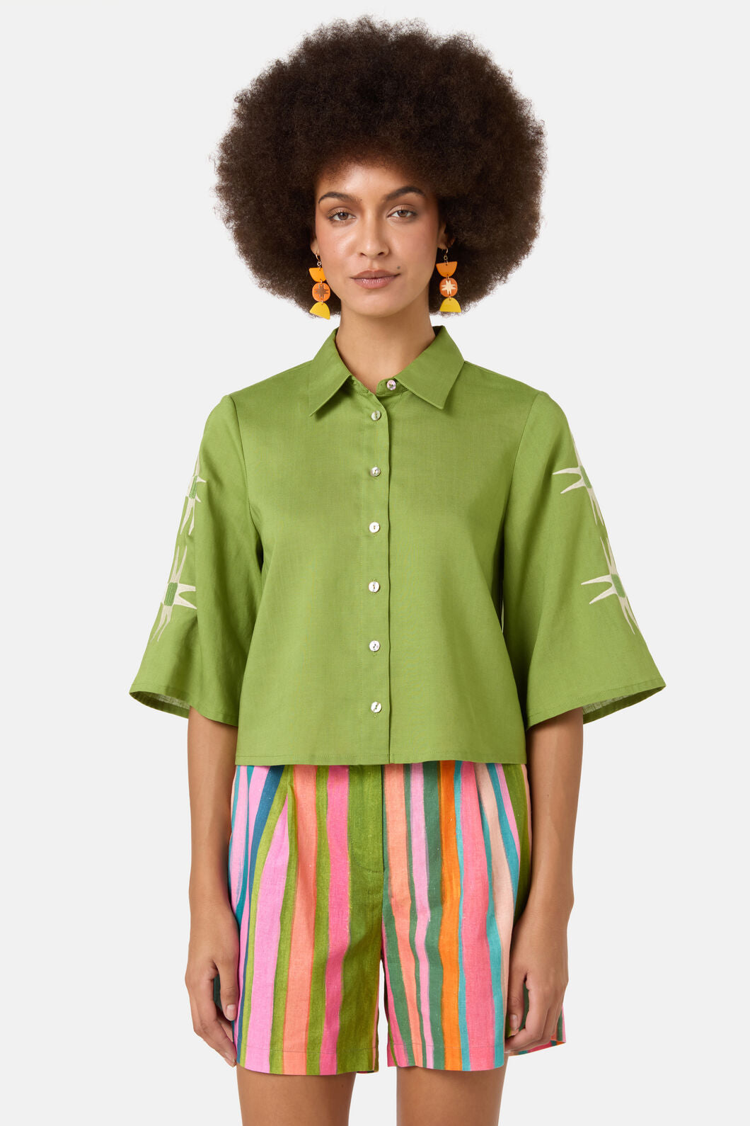 Gorman NZ - Sunspill Embroidered Shirt - green
