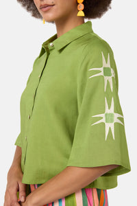 Gorman NZ - Sunspill Embroidered Shirt - green