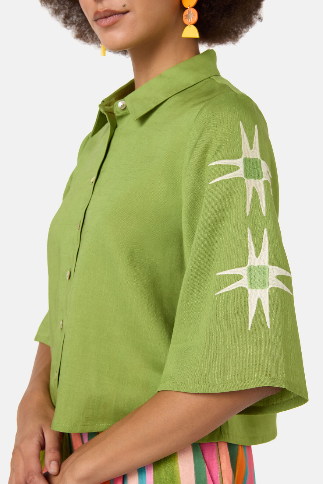Gorman NZ - Sunspill Embroidered Shirt - green