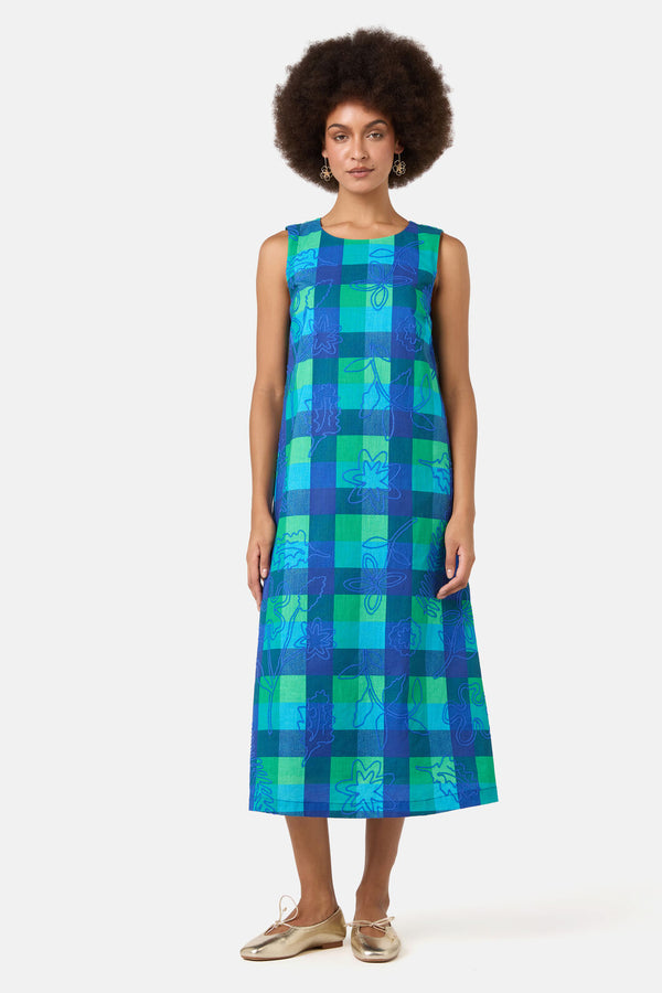 Gorman NZ - Petal Patch Check Midi Dress - check