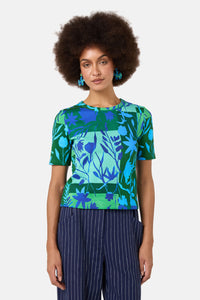 Gorman NZ - Petal Patch Rib Tee - print